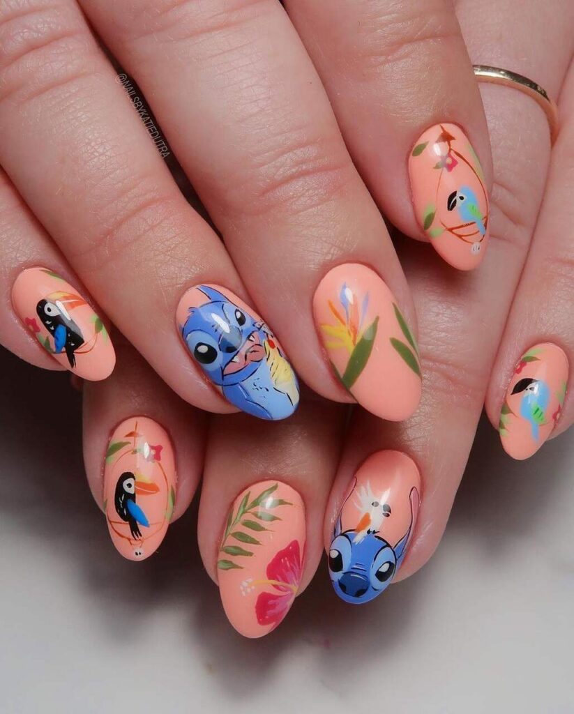 unhas postiças autocolantes infantis