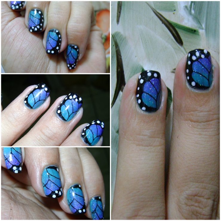 asa de borboleta unha