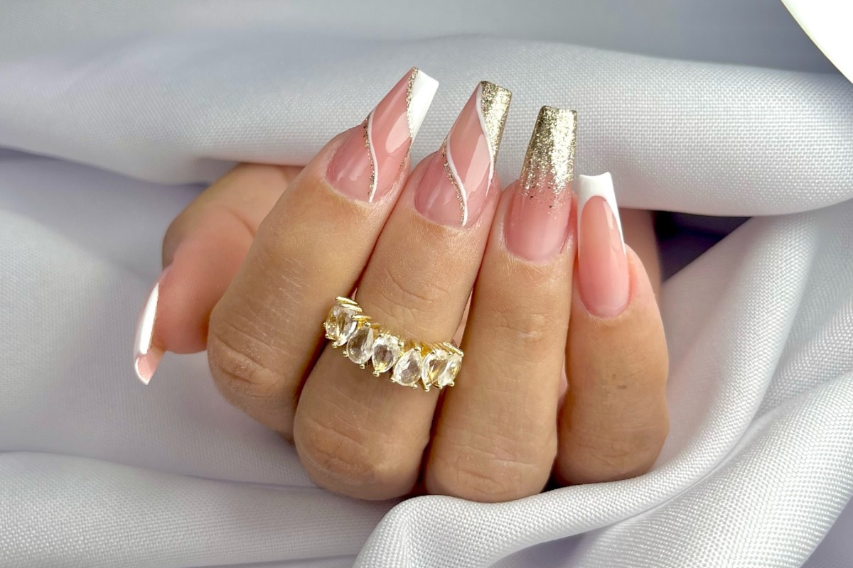 ideias de unhas em gel bailarina