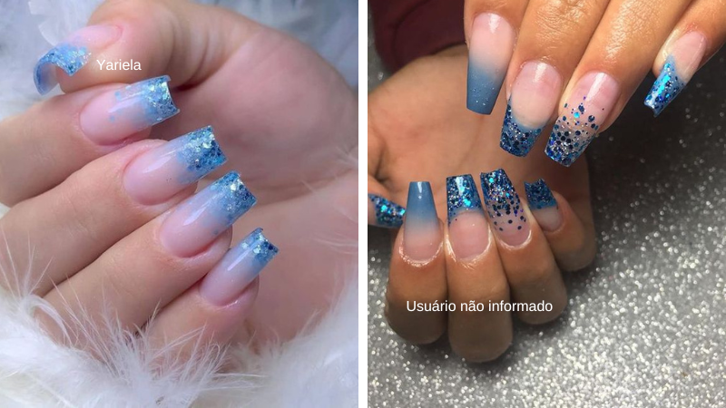 unha bailarina curta decorada