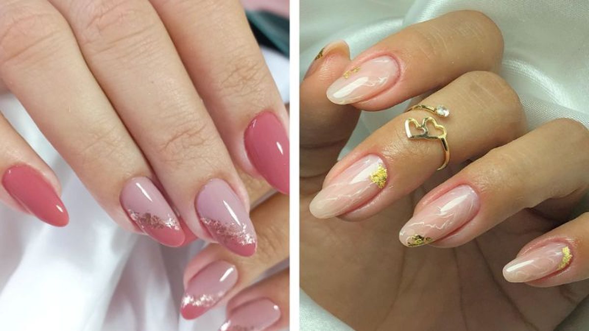 melhores designs banho de gel unhas naturais