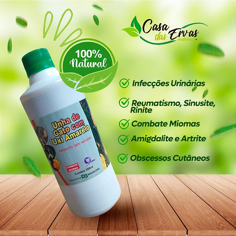 chá de uxi amarelo e unha de gato para mioma