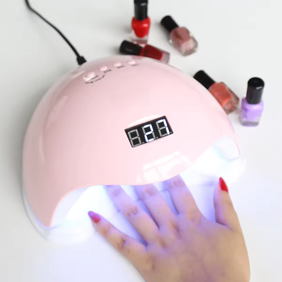 cabine de unha com sensor