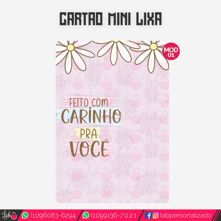 ideias criativas cartão lixa de unha para imprimir