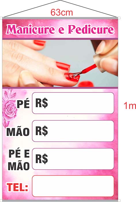arte para divulgação de unhas