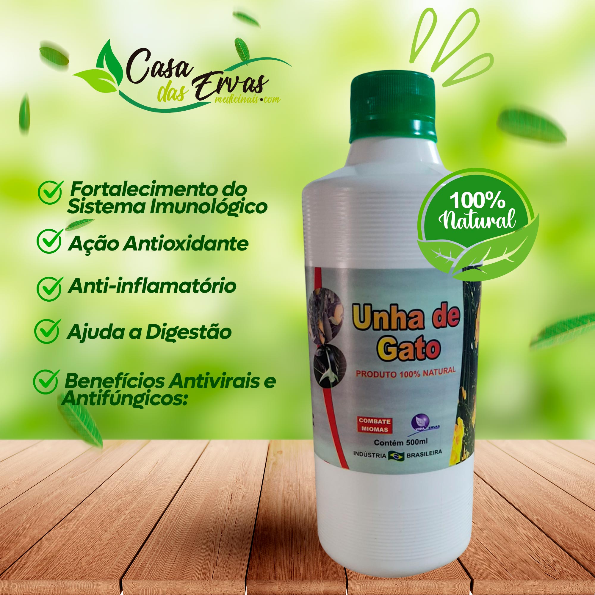 chá de unha de gato