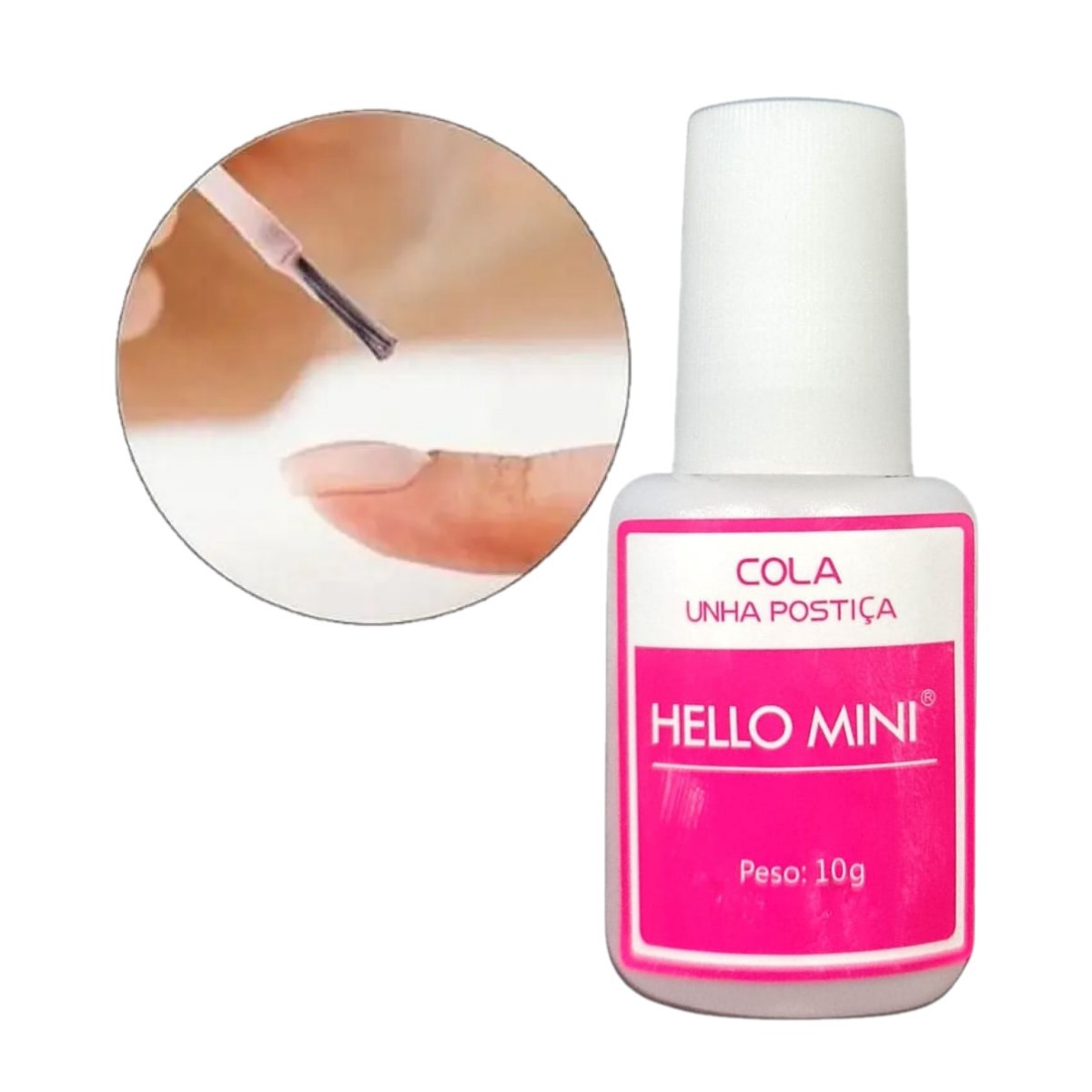 cola de unha postiça