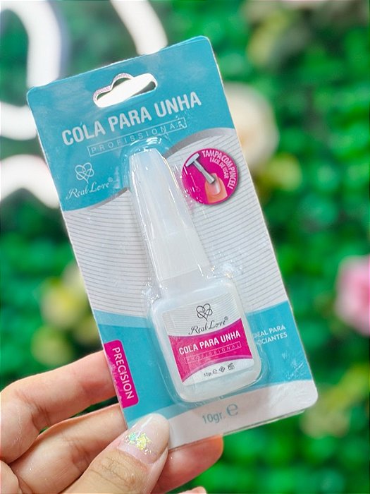 Cola para unha postiça de secagem rápida