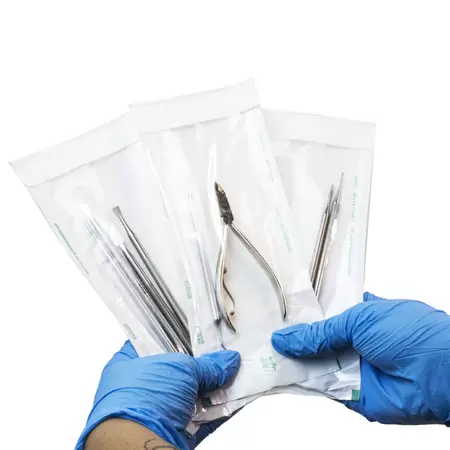 esterilização profissional de alicates de unha