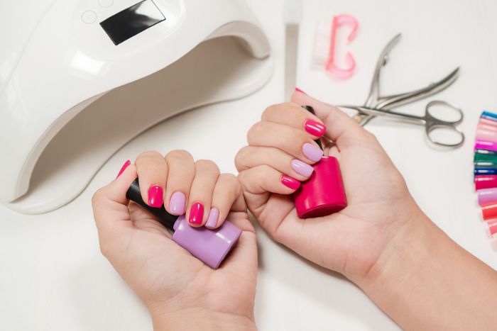passo a passo banho de gel unhas