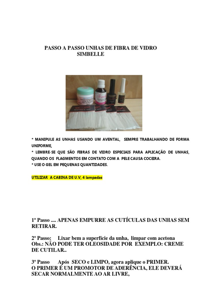 como fazer unha de fibra de vidro