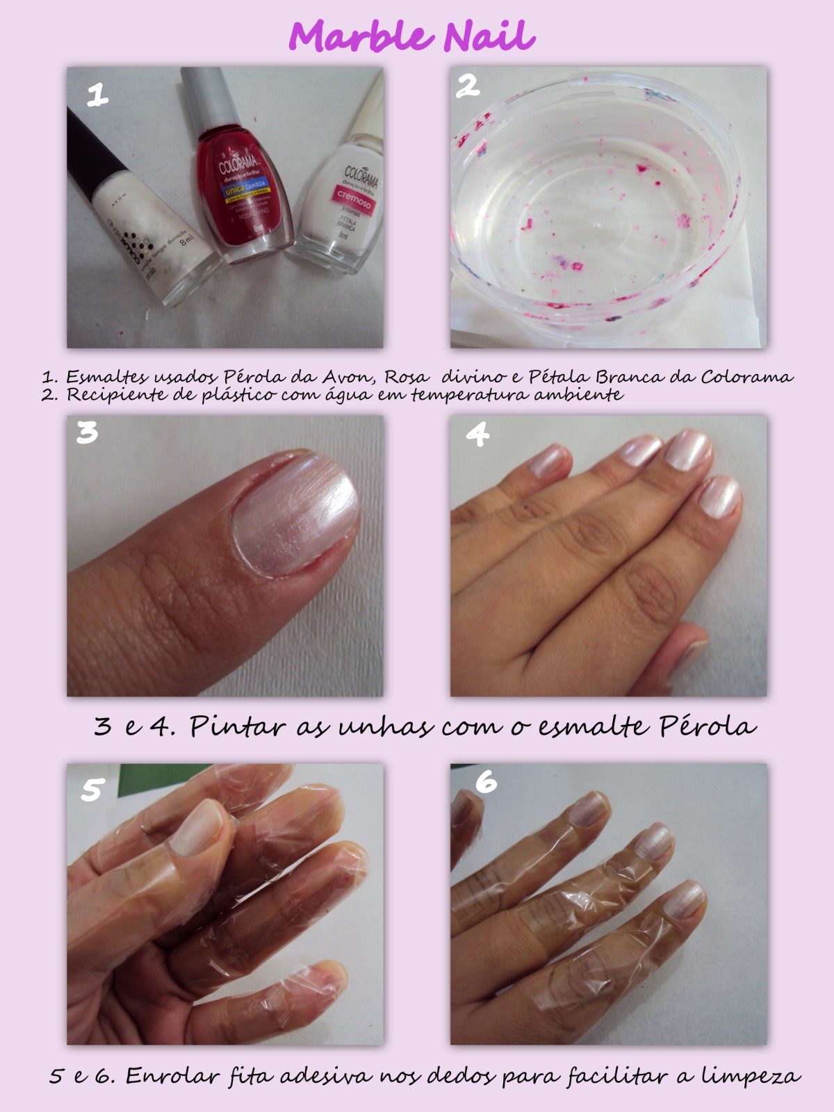 como pintar unha com esmalte escuro