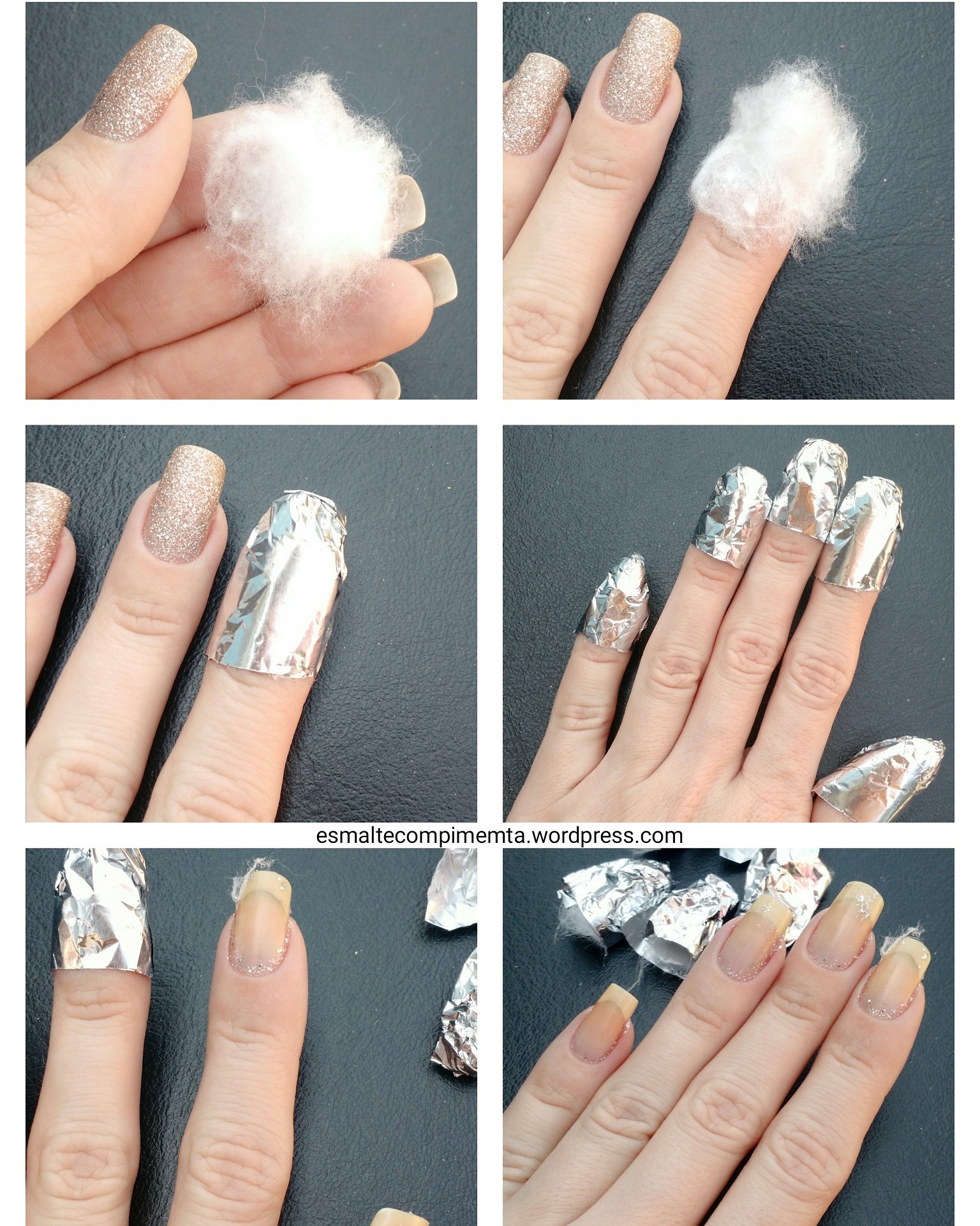 passo a passo para remover esmalte em gel