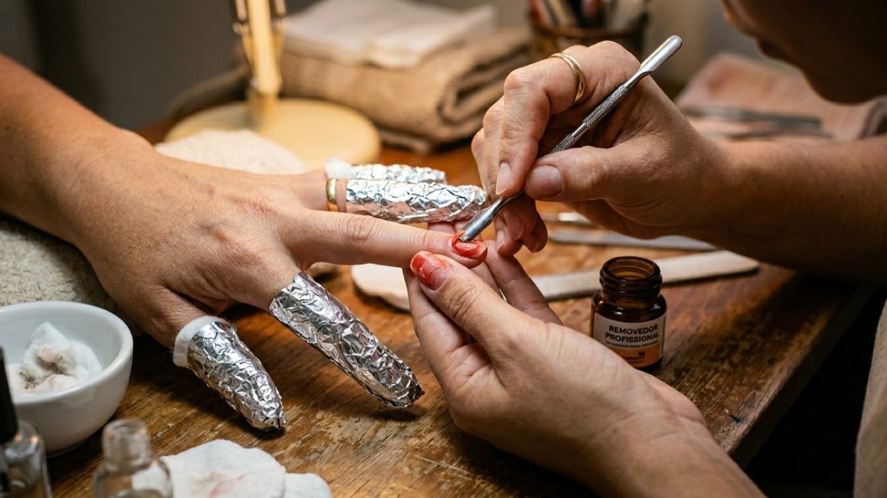 tempo de remoção de esmalte em gel