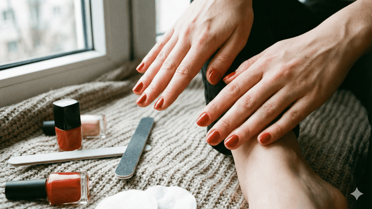 secagem rápida de unhas com água gelada