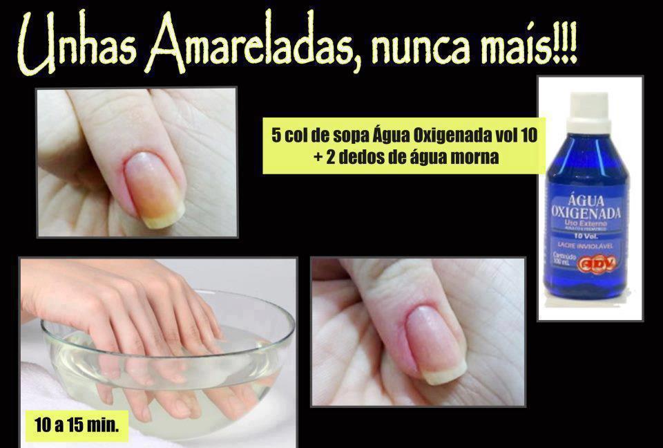 como clarear unhas naturalmente