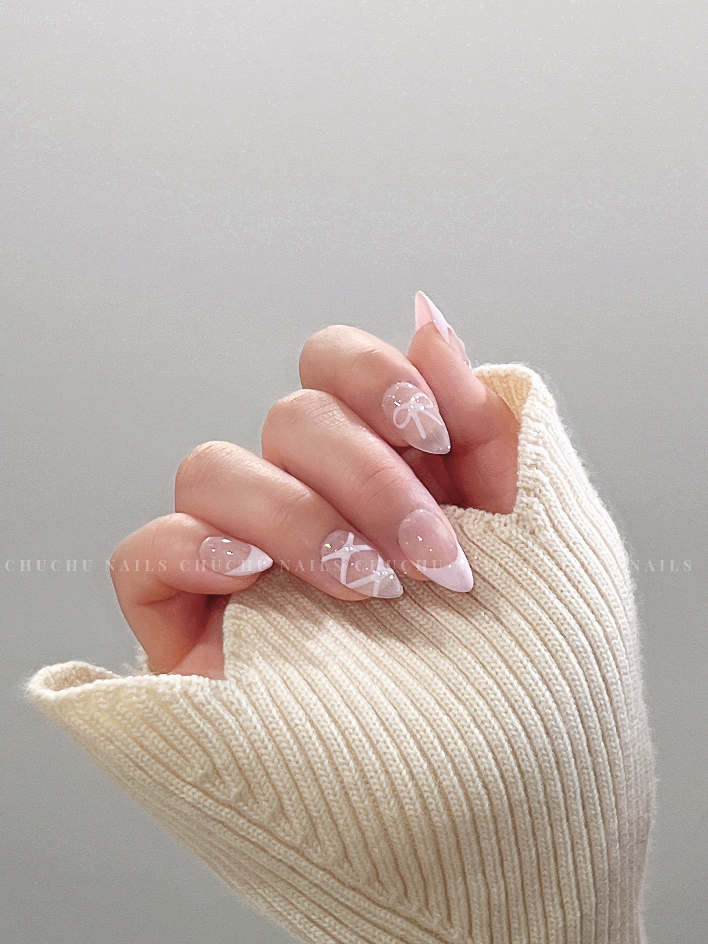 unha coquette rosa pálido