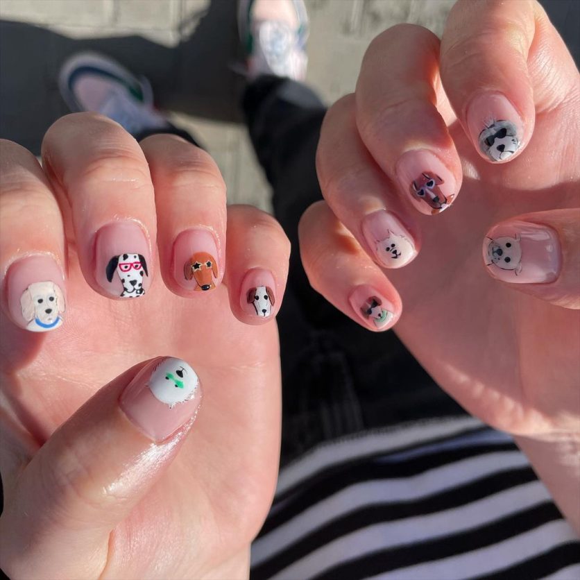 esmalte que encurta unha curta evitar