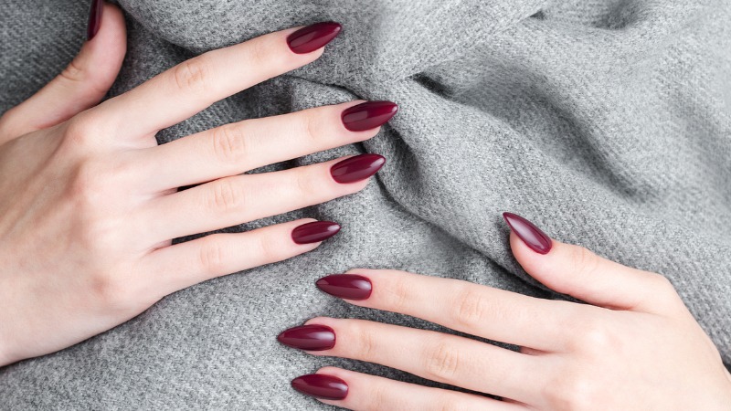 unhas com acabamento gel