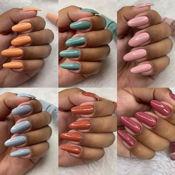 esmalte vermelho cereja escuro pele negra