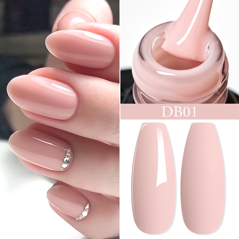 unhas em gel verde oliva