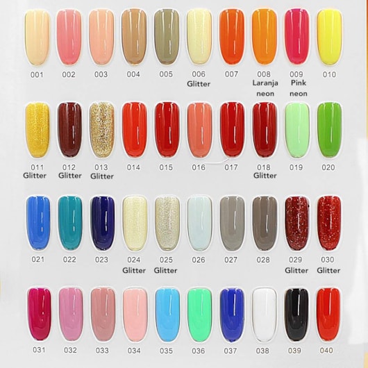 cores de unha em gel 2026