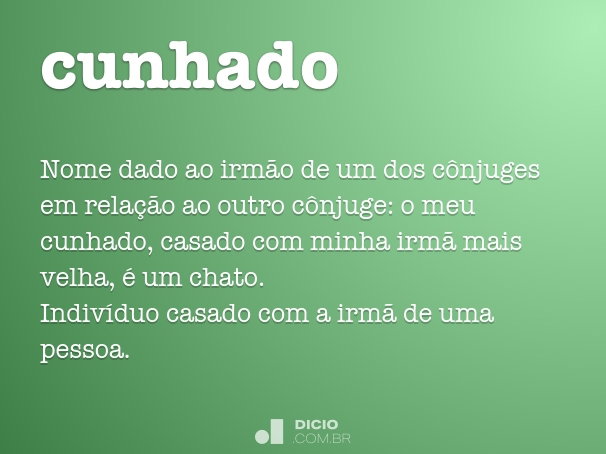 cunhado o que é