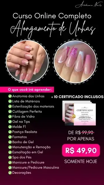 curso de manicure gratuito com certificado