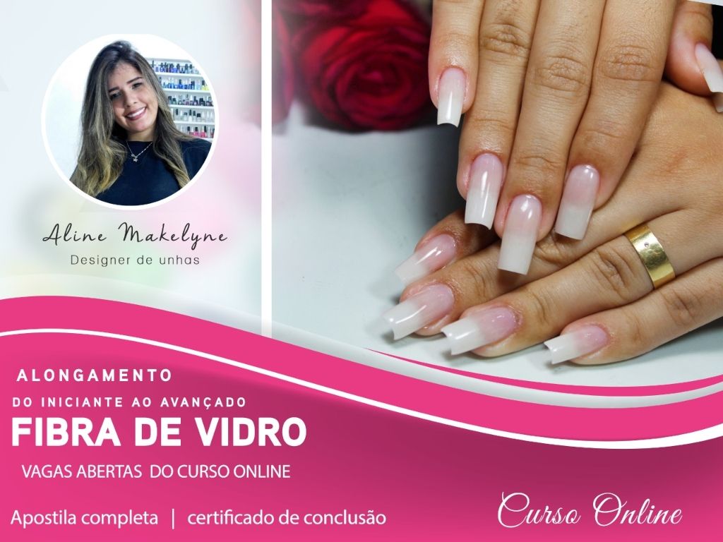 curso de fibra de vidro para unhas online