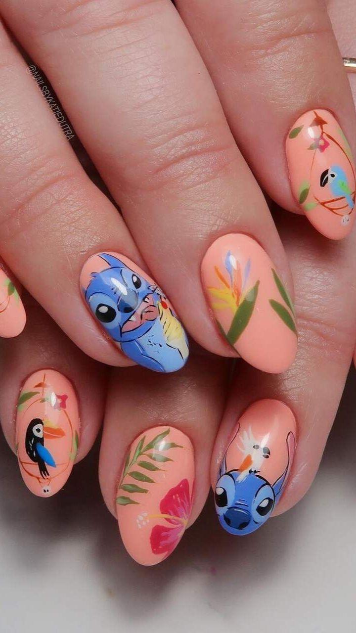 de gel unha infantil colorida