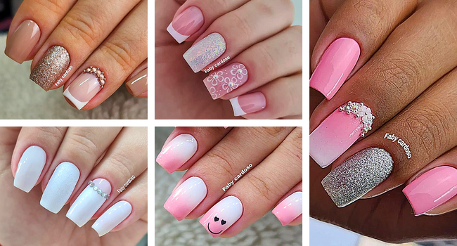 unhas claras naturais