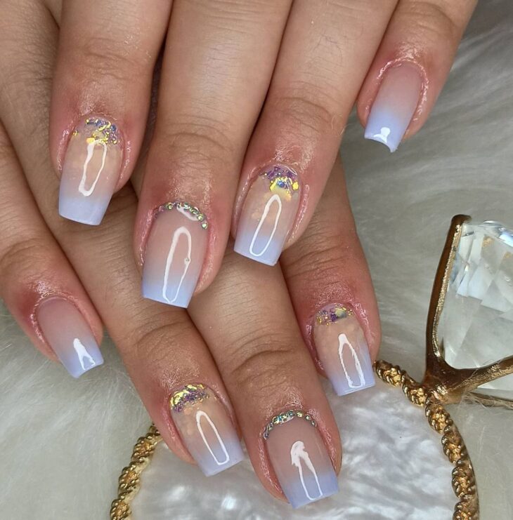 unhas claras para casamento