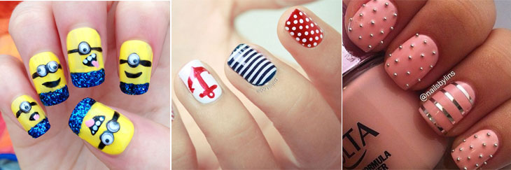 unha infantil estampada