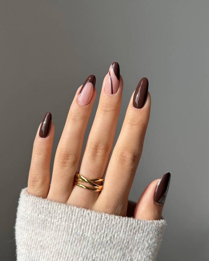 Do Minimalista ao Animal Print: Descubra os Estilos de Unhas Marrom em Alta