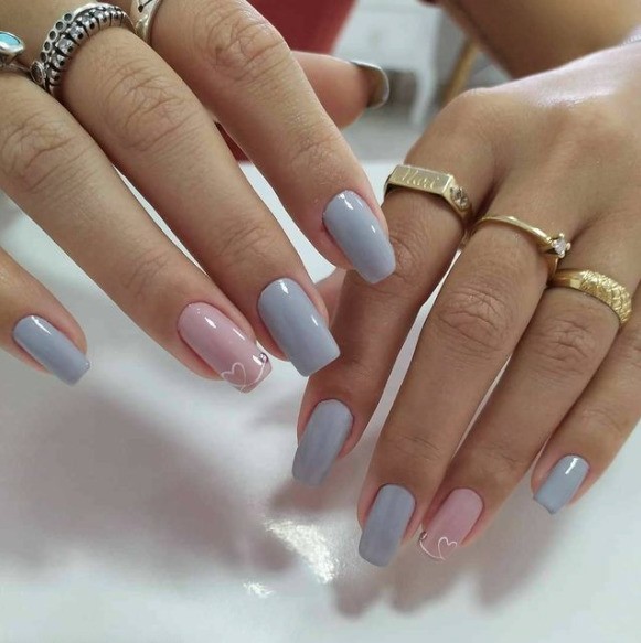 unha em gel encapsulada glitter