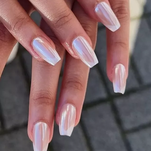 ideias de unhas bailarina decoradas para casamento
