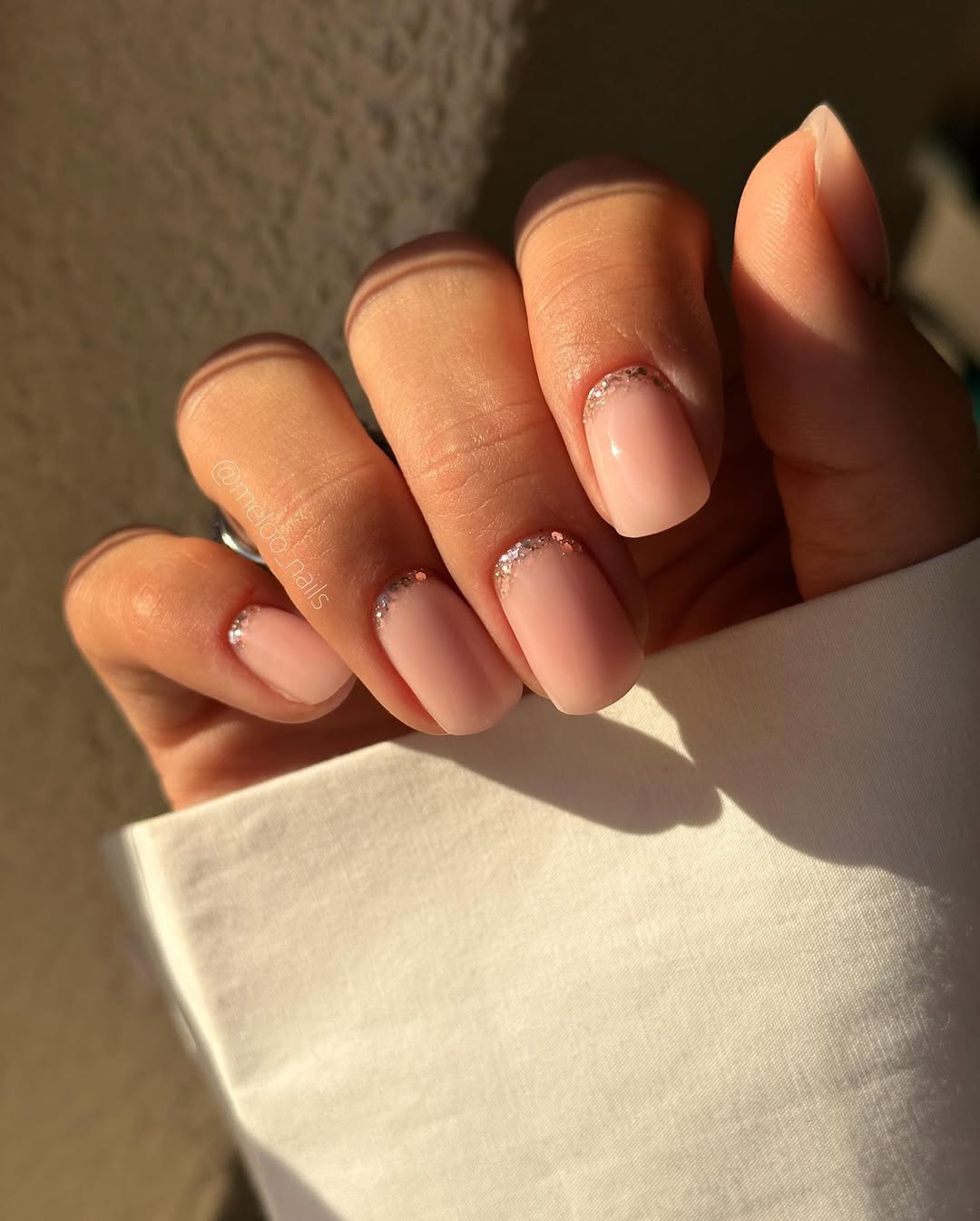 decoração unha nude