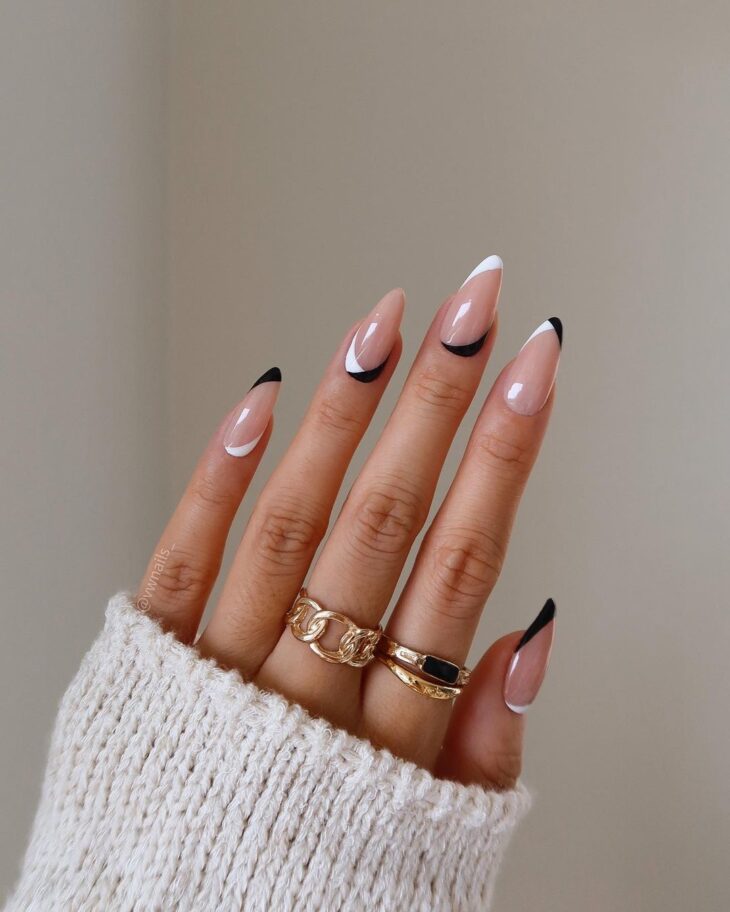 Unhas francesinha curva