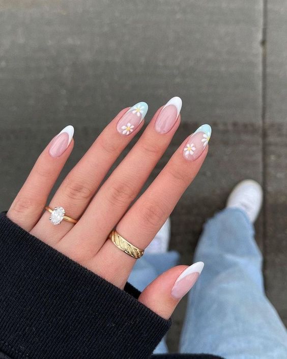 unhas em gel delicadas e elegantes