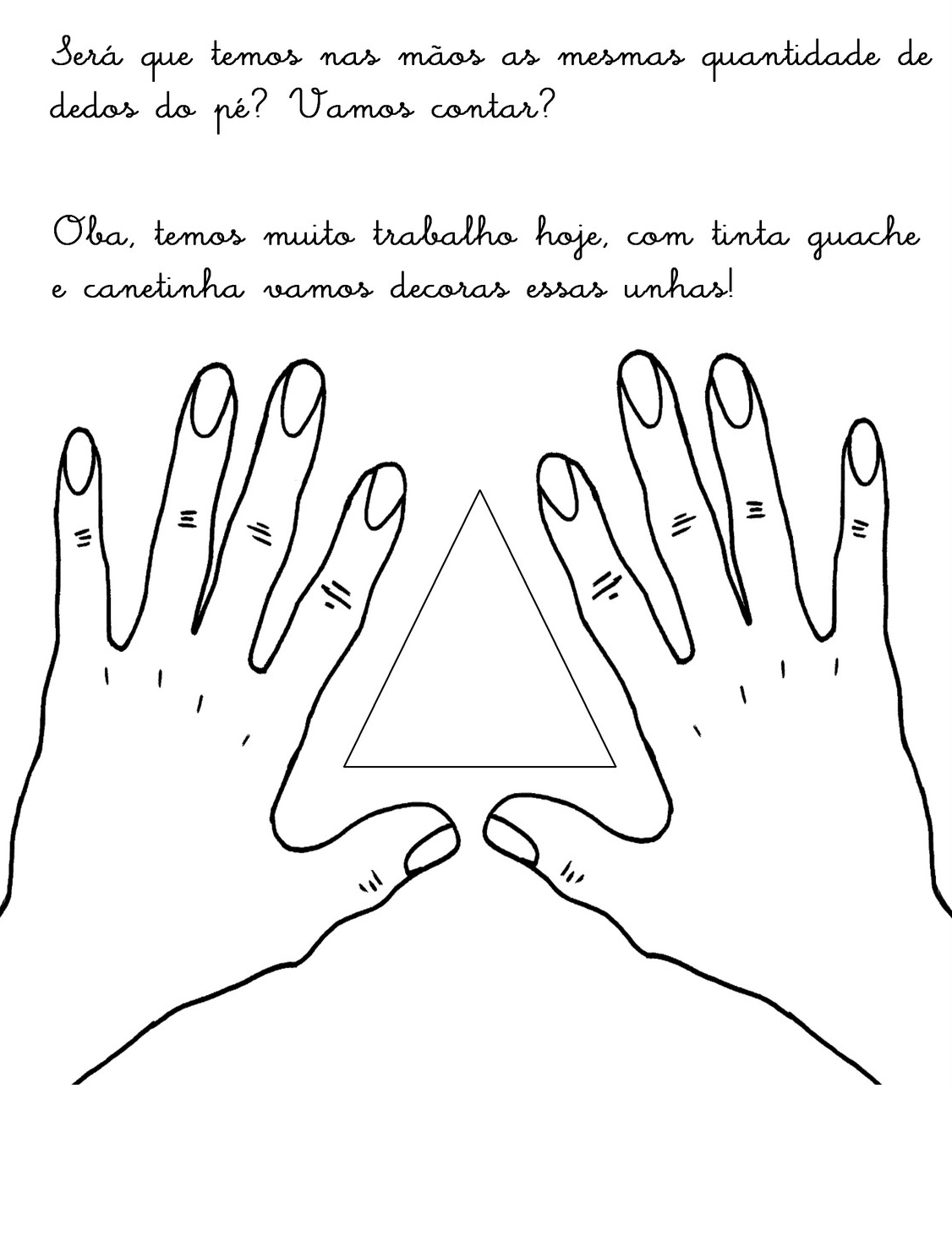 desenhos de manicure para pintar