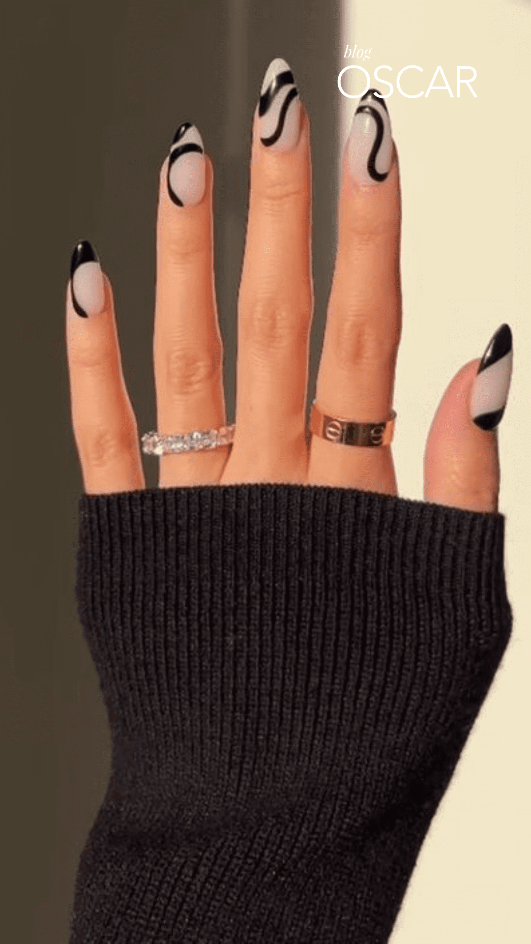 unhas decoradas francesinha moderna