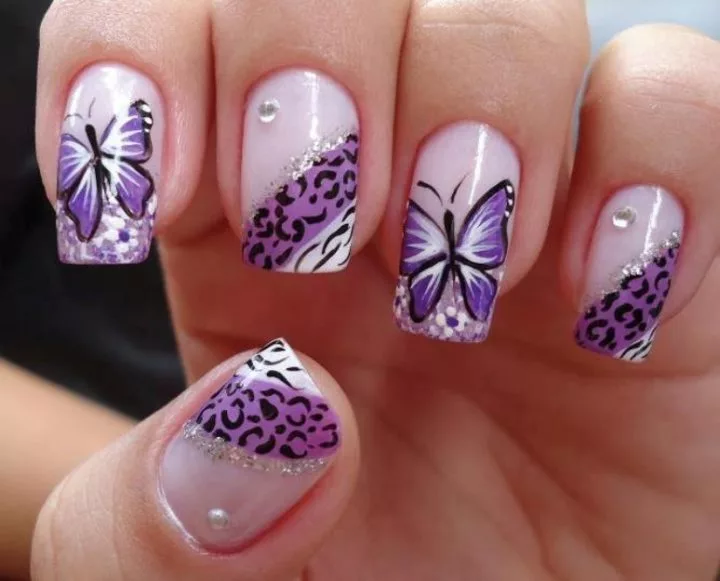 unhas decoradas com animais