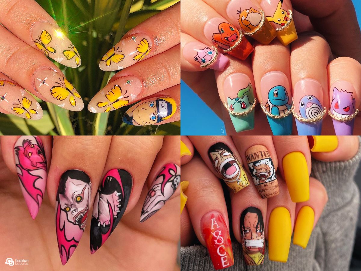 unhas decoradas geométricas