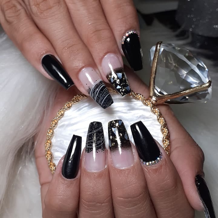 encapsulada encapsulada unha em gel preta