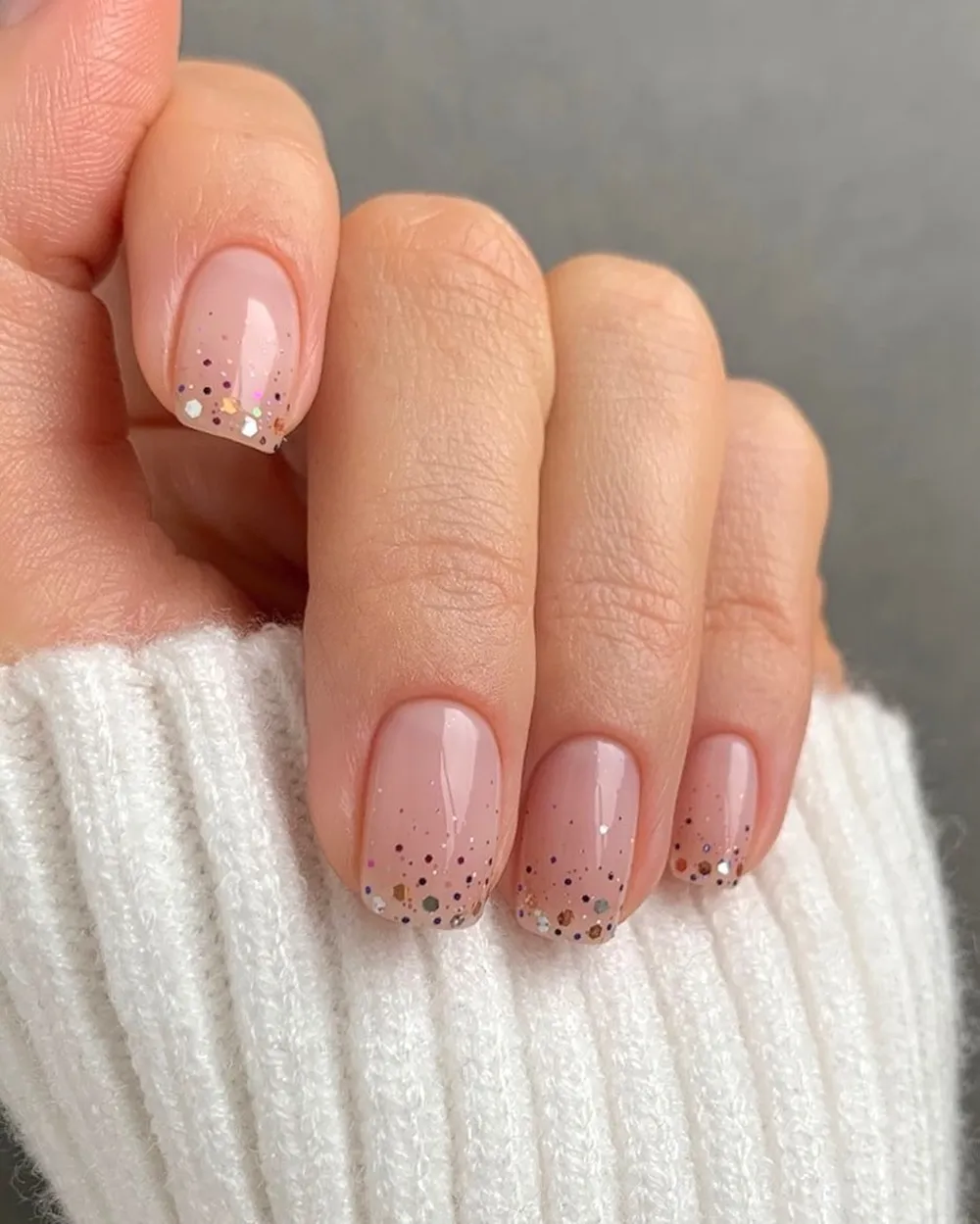 unhas curtas decoradas gel