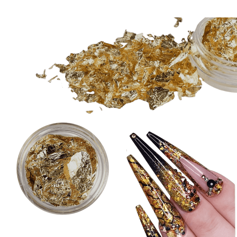 Como aplicar folha de ouro nas unhas