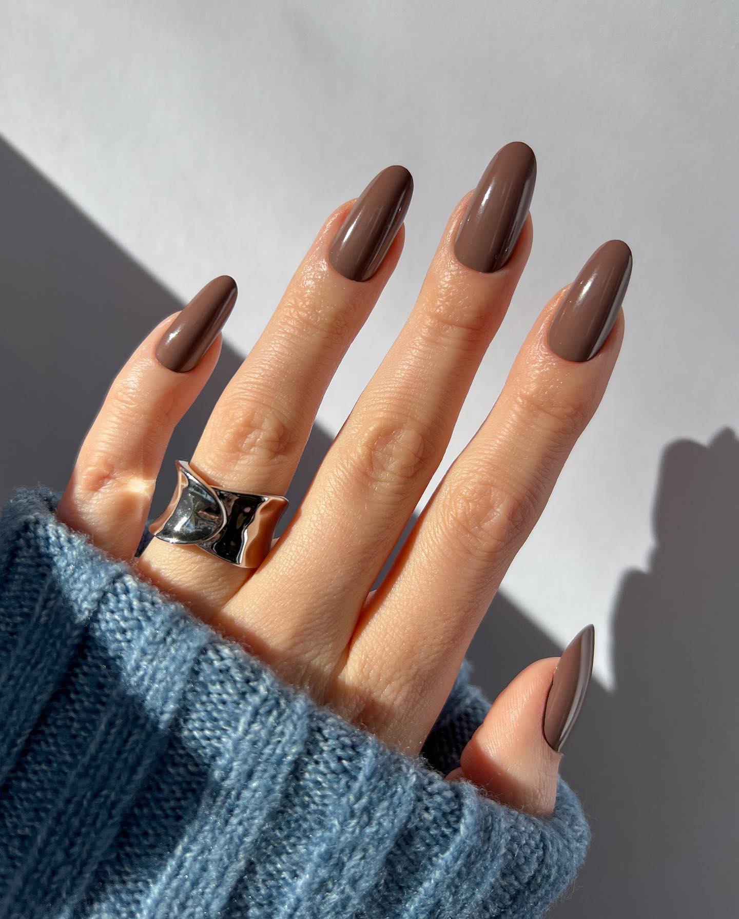 unhas de gel stiletto