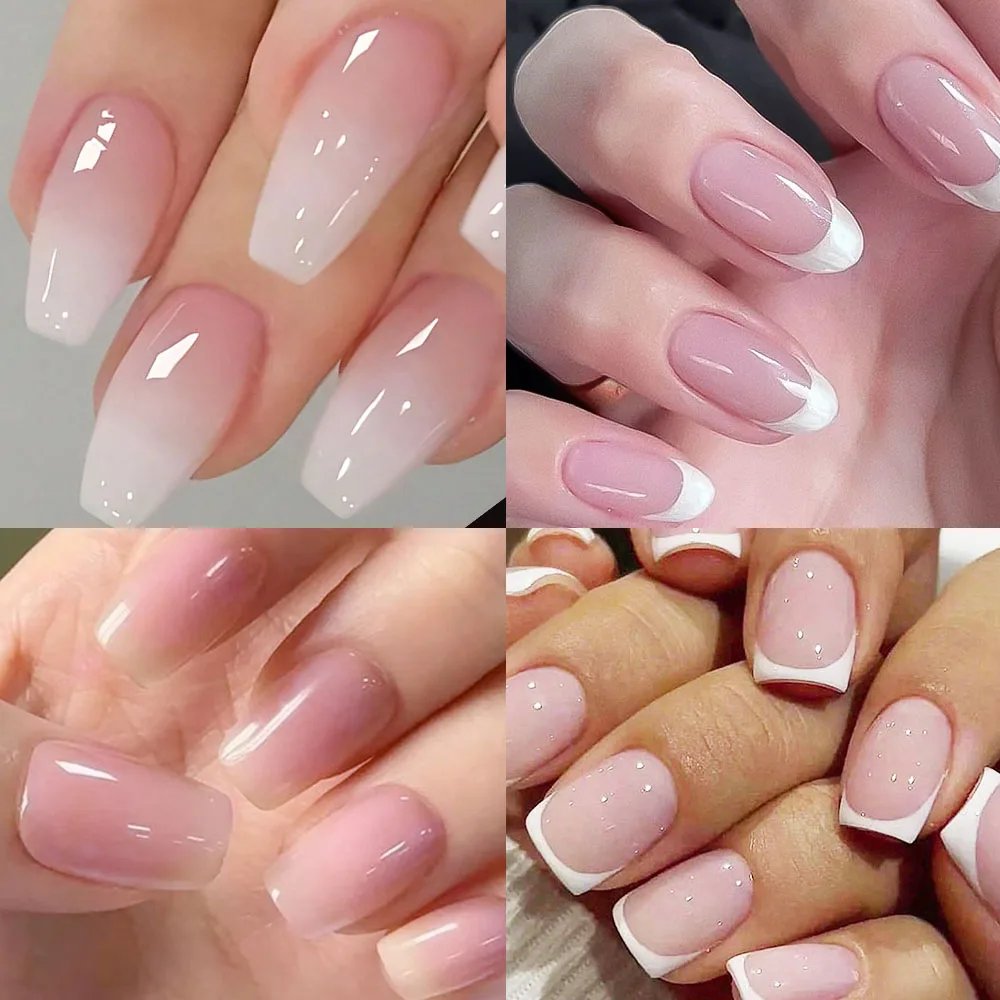 Formato de unha em gel bailarina