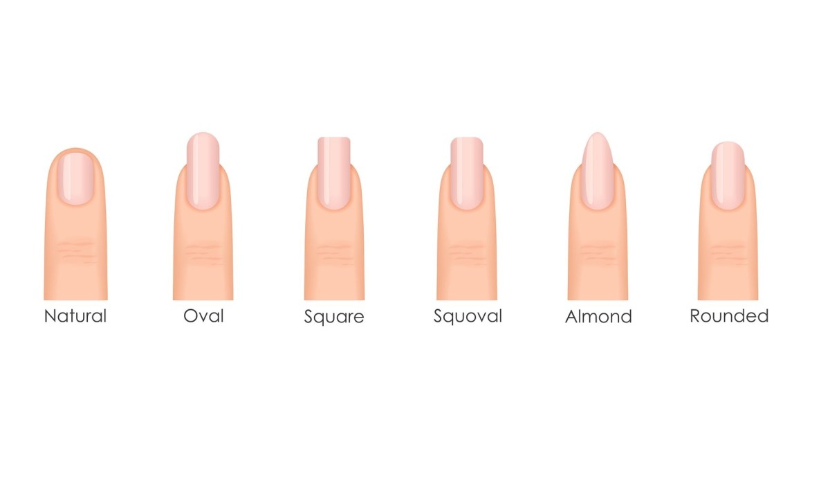 formato de unha squoval para dedos curtos