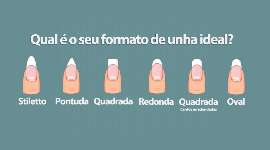 formato de unha para cada tipo de mão